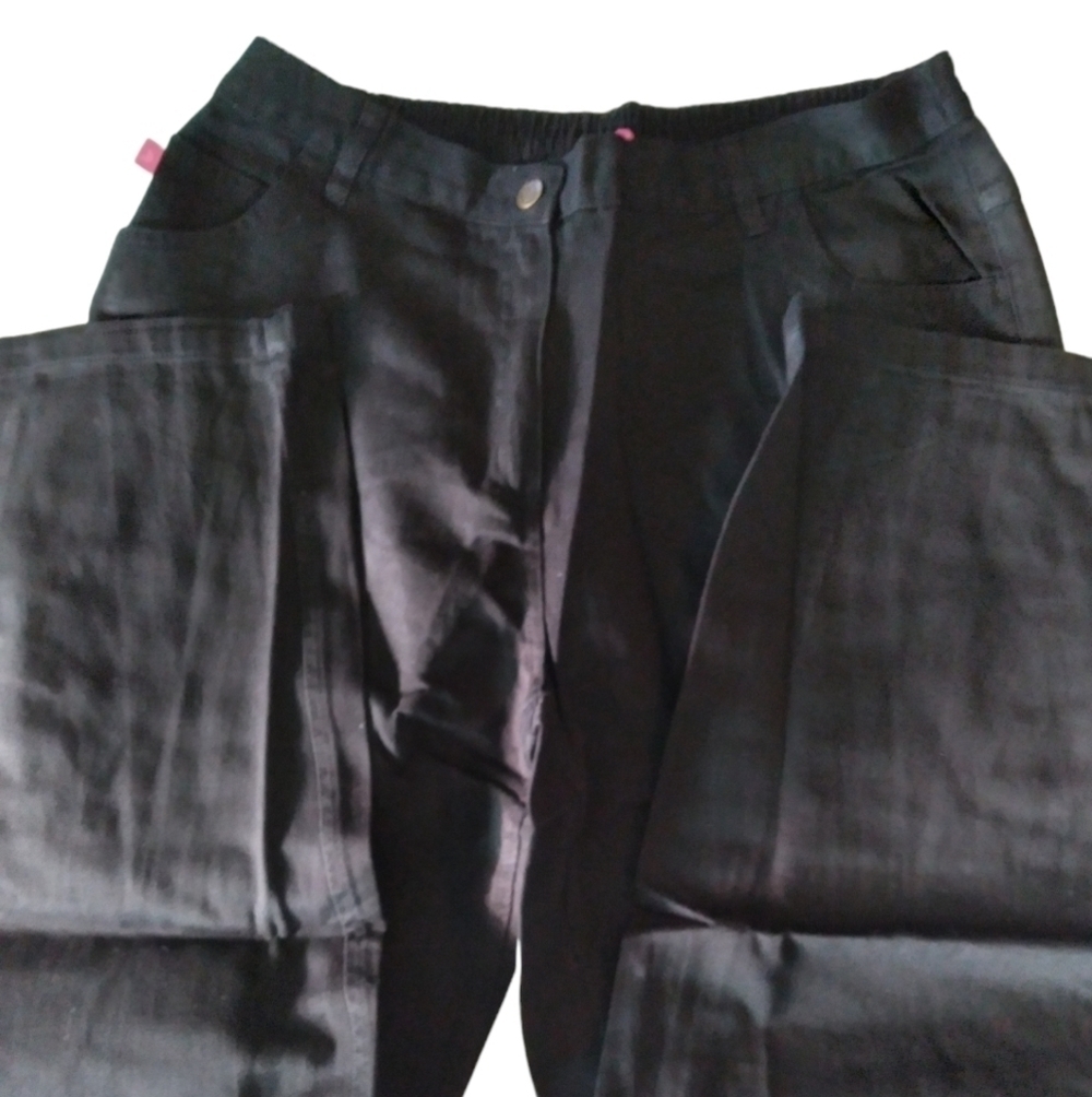 3/$15 woman within black jeans 18w elastic back NWOT